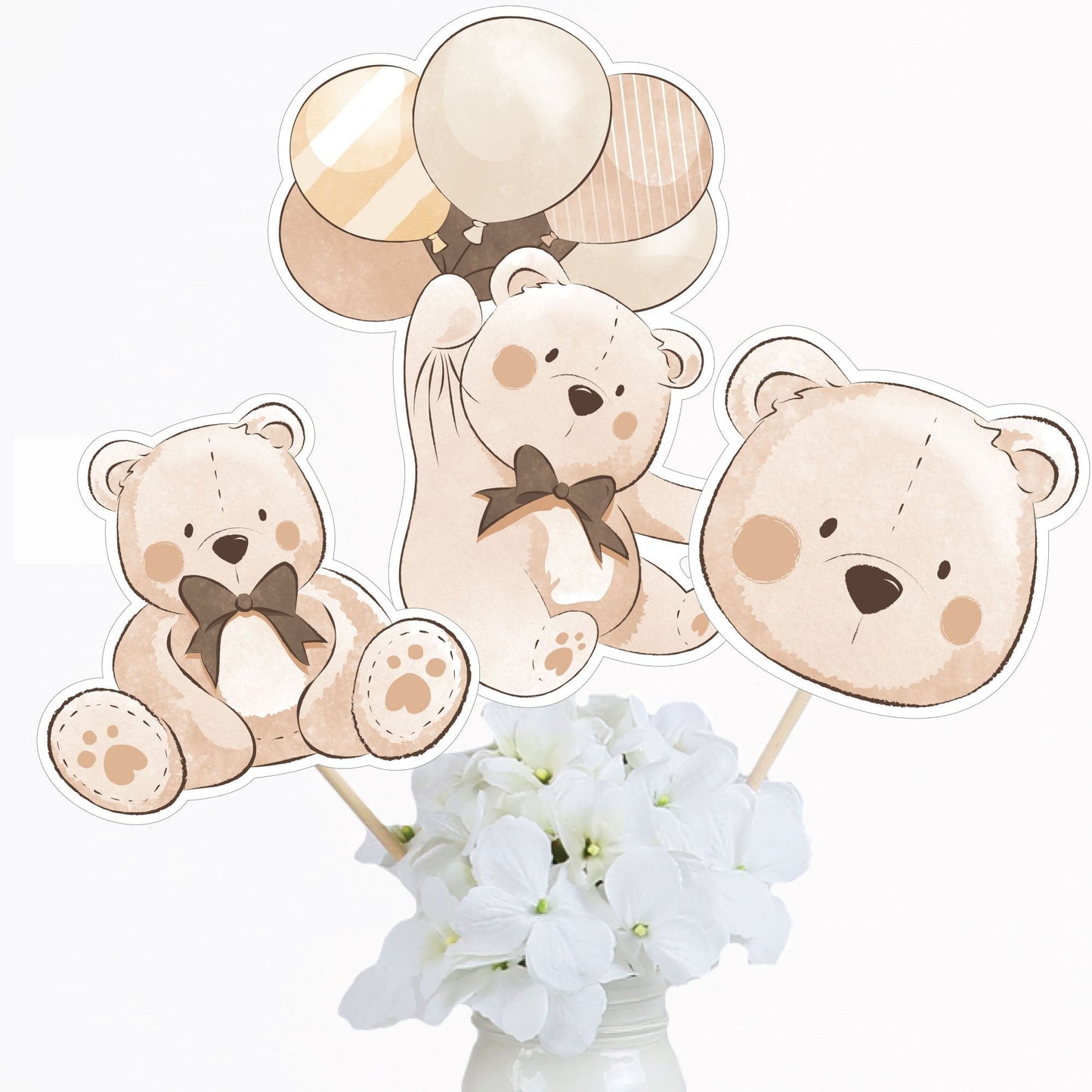 We Can Bearly Wait Table Toppers - 15 Ct