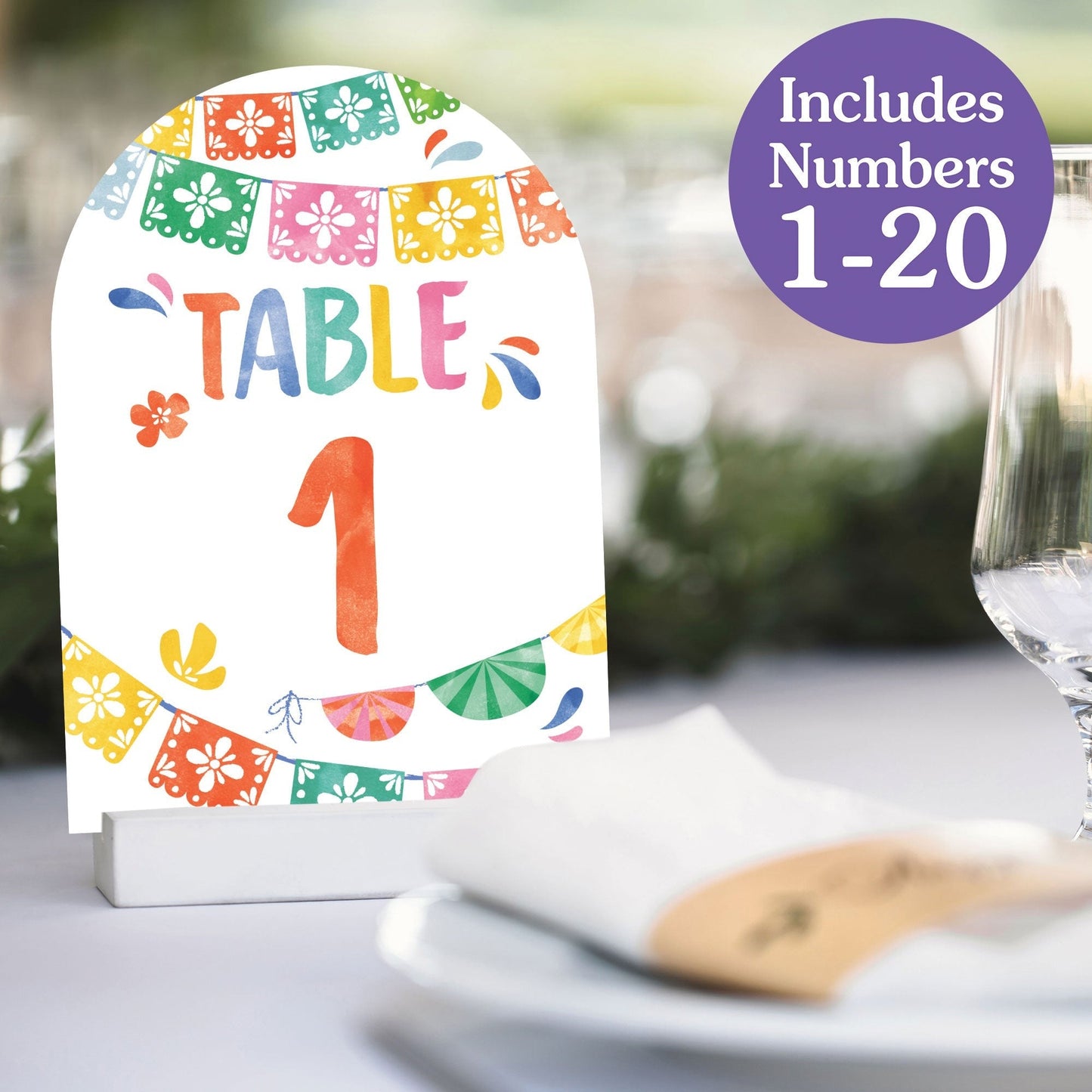 Fiesta Table Numbers - 20 Ct