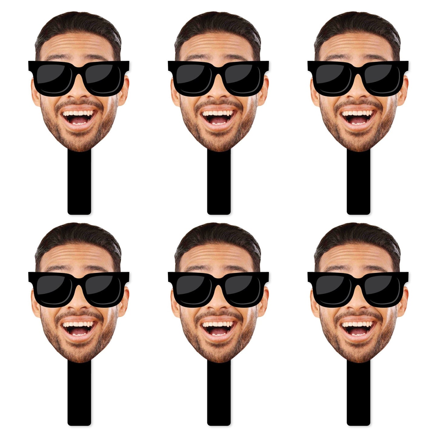 Custom Sunglasses Fun Face Photo Paddles