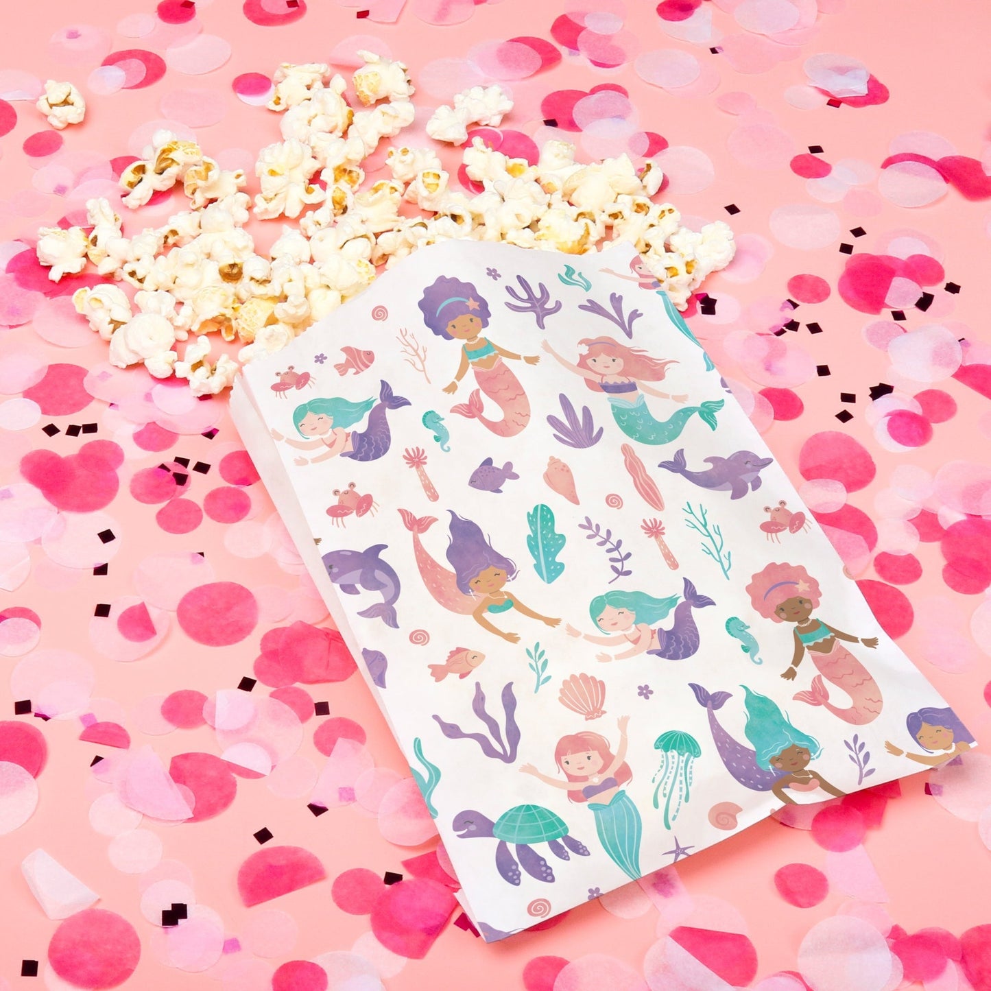 Paper Treat Bags - Mermaid - 25 Ct