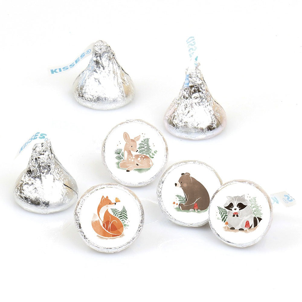 Woodland Animals Candy Stickers - 1 Sheet of 108