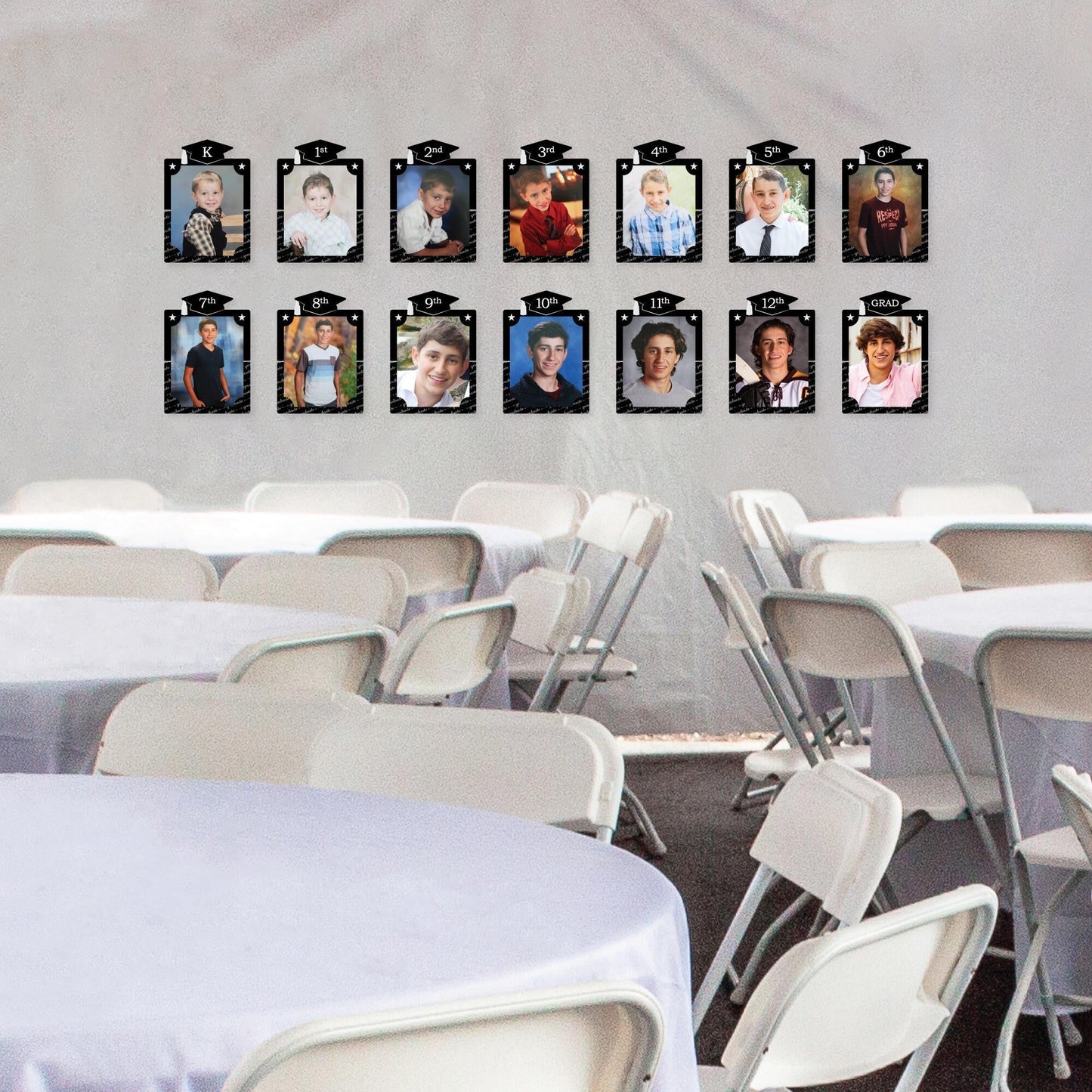 Graduation Cheers - 8 x 10 inches K-12 School Photo Holder - DIY Graduation Party Decor - Picturific Display