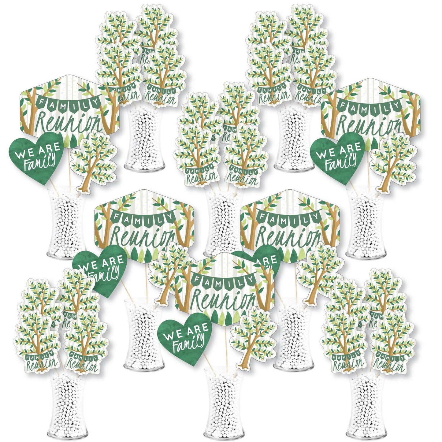 Family Tree Reunion Showstopper Table Toppers - 35 Pc