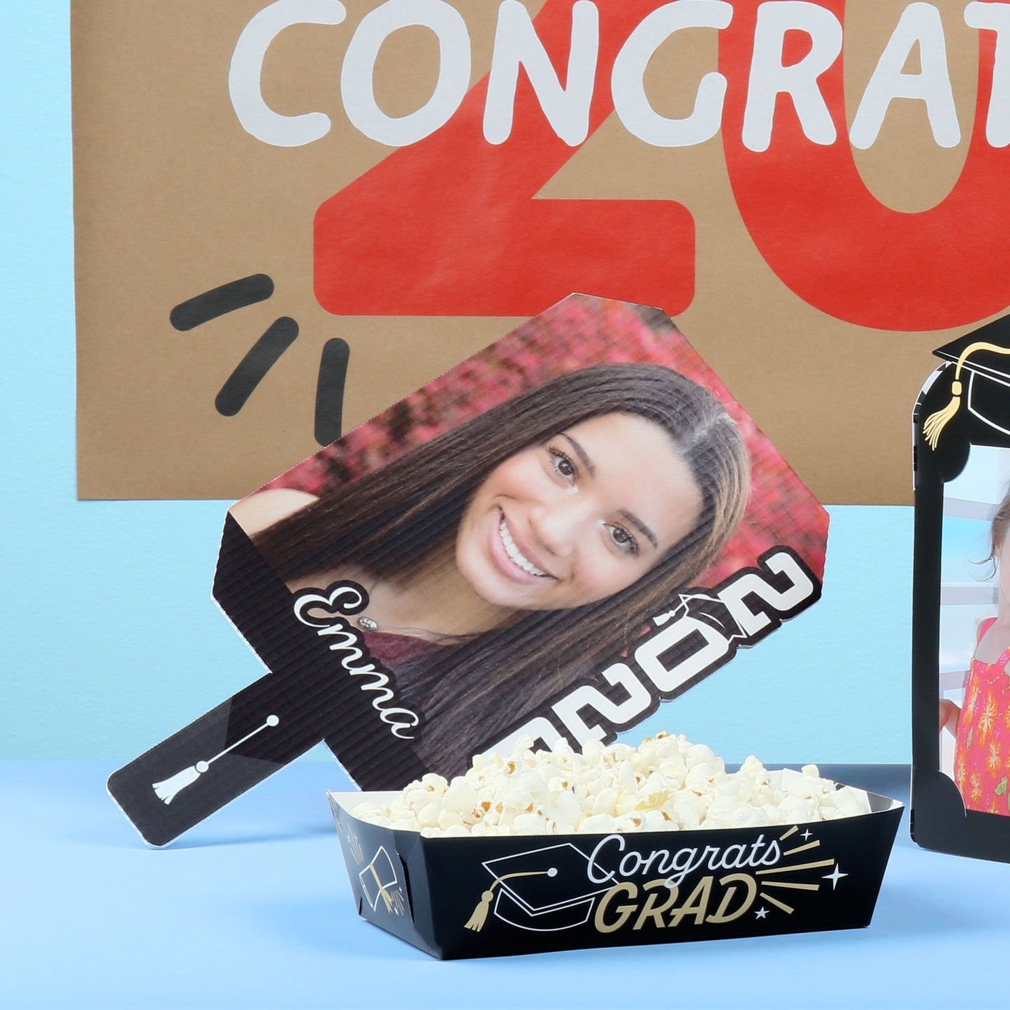 Custom Grad Black & White Photo Paddle 1, 3, 6, or 12 Pc