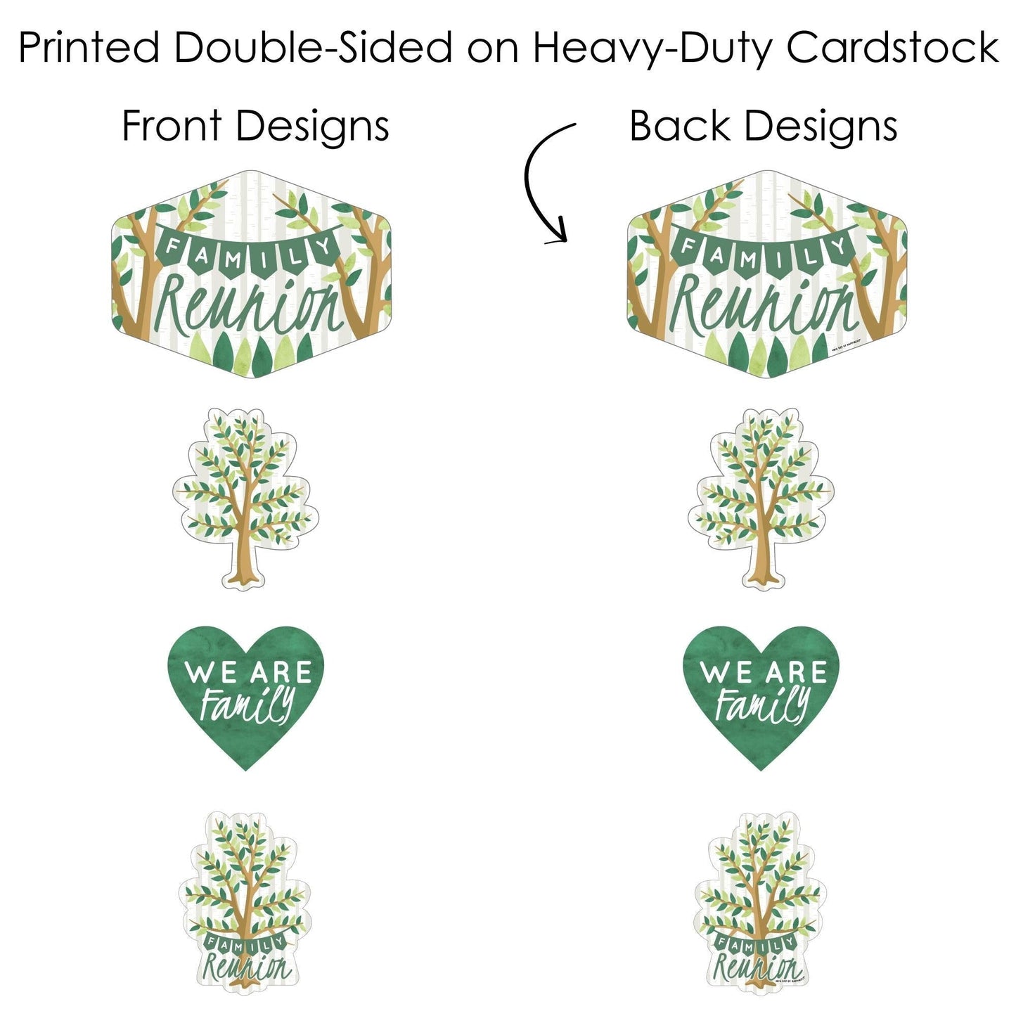 Family Tree Reunion Showstopper Table Toppers - 35 Pc