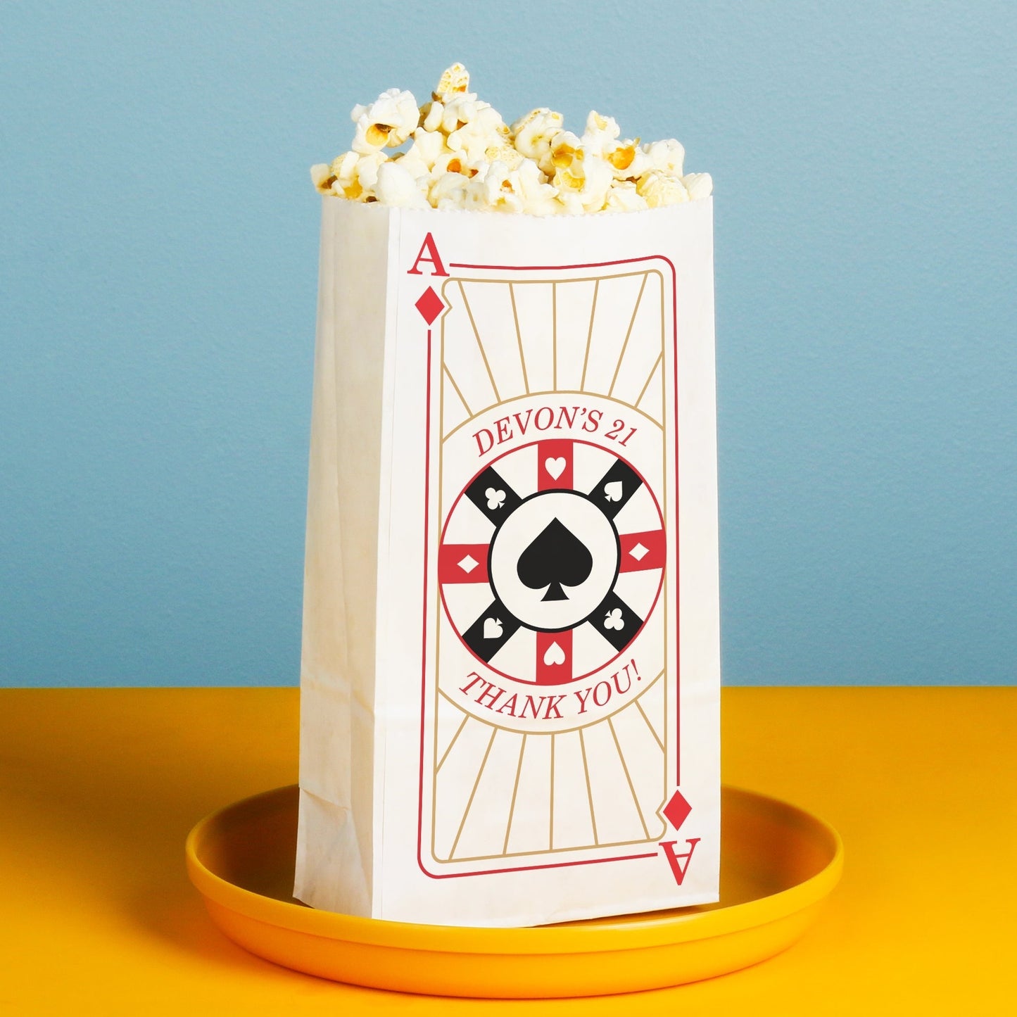 Custom Text Popcorn Bag - Las Vegas - 25 Ct