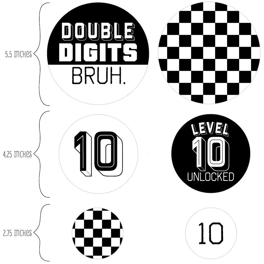 10th Birthday Bruh Large Confetti - 27 Ct