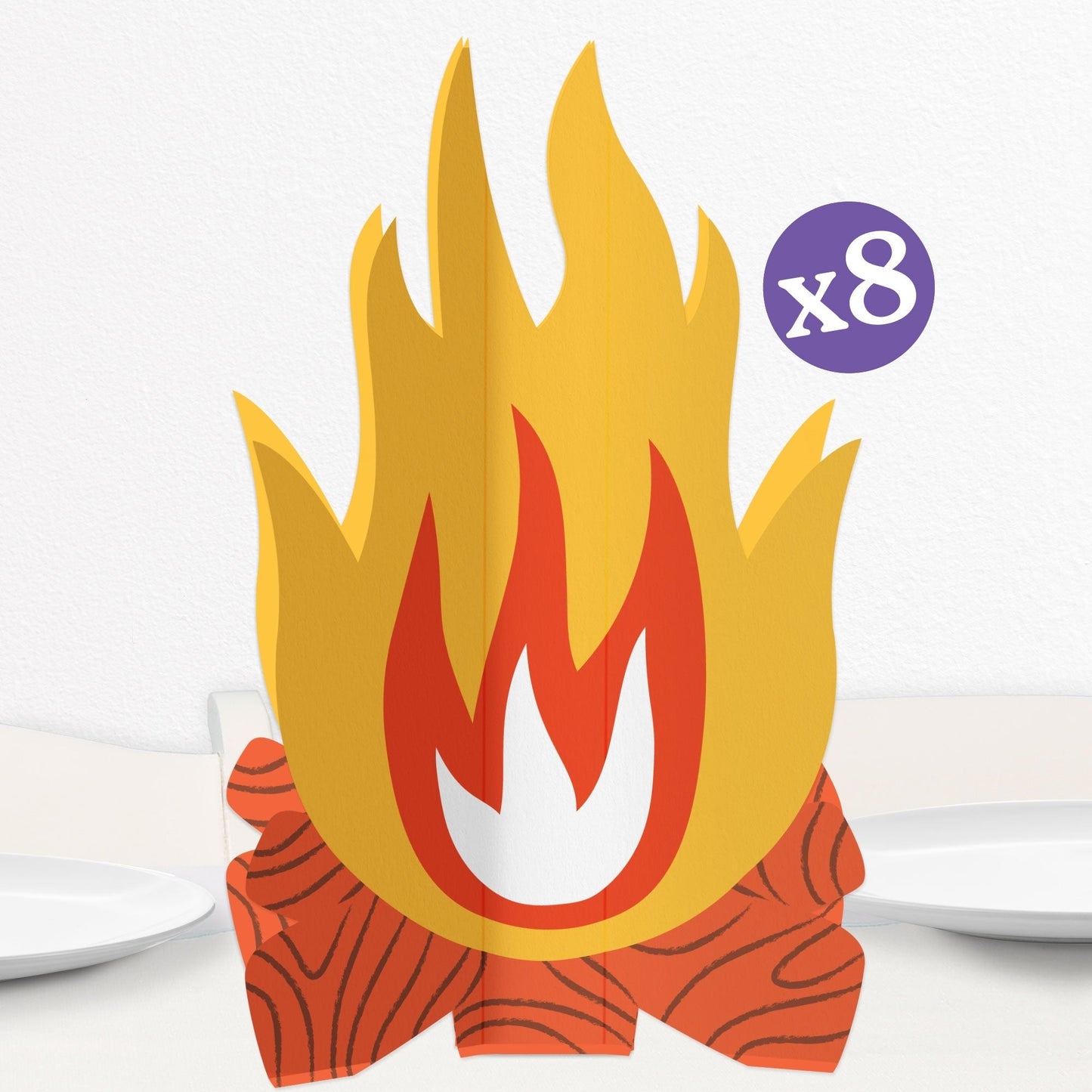 Camping 3D Centerpieces - 8 Ct