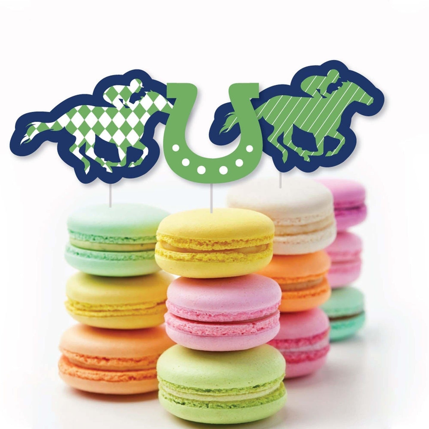 Kentucky Horse Derby - DIY Shaped Horse Race Party Cut-Outs - 24 ct