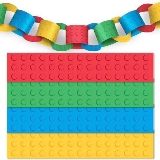 Building Blocks DIY Paper Chains - 128 Pc