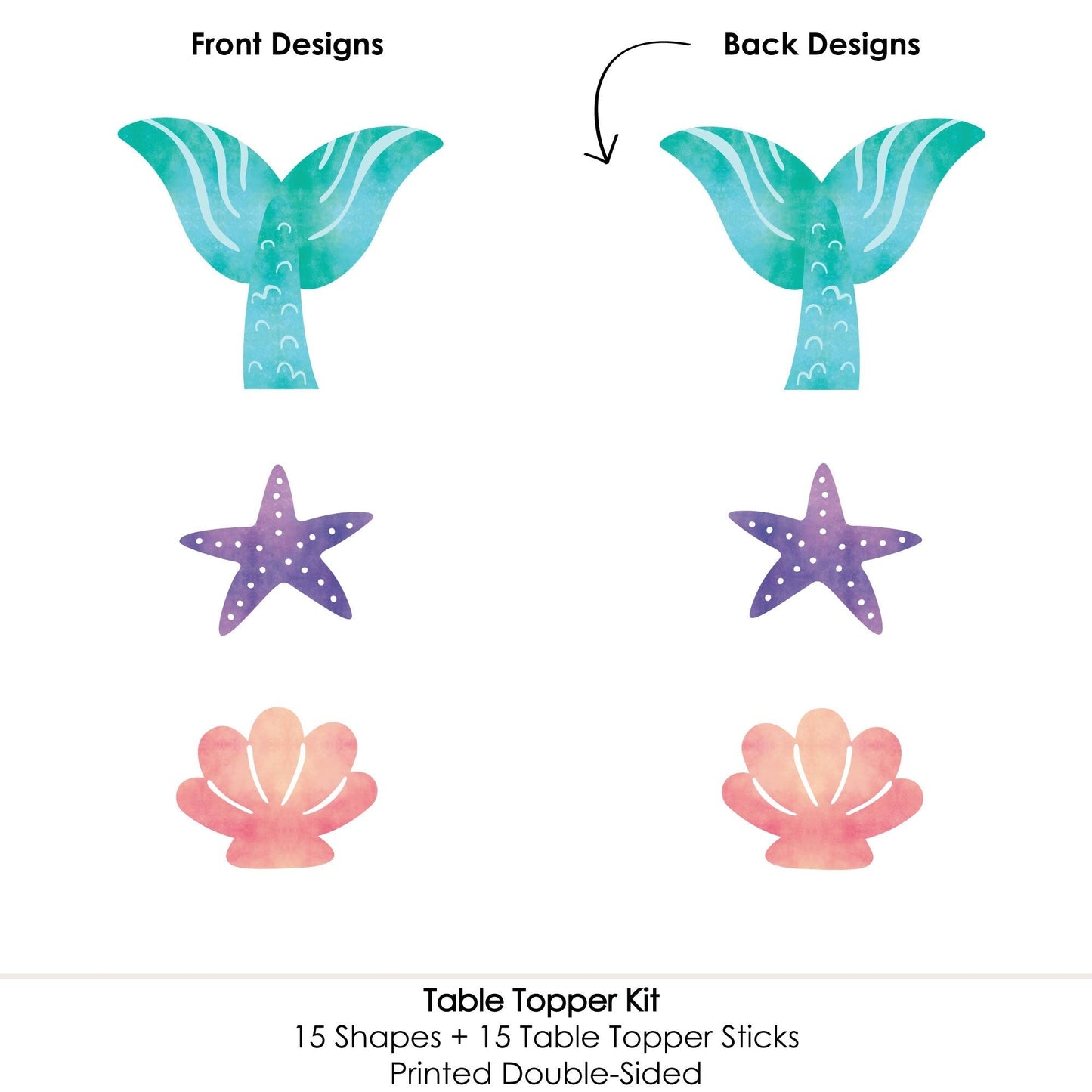 Mermaid Table Toppers - 15 Ct