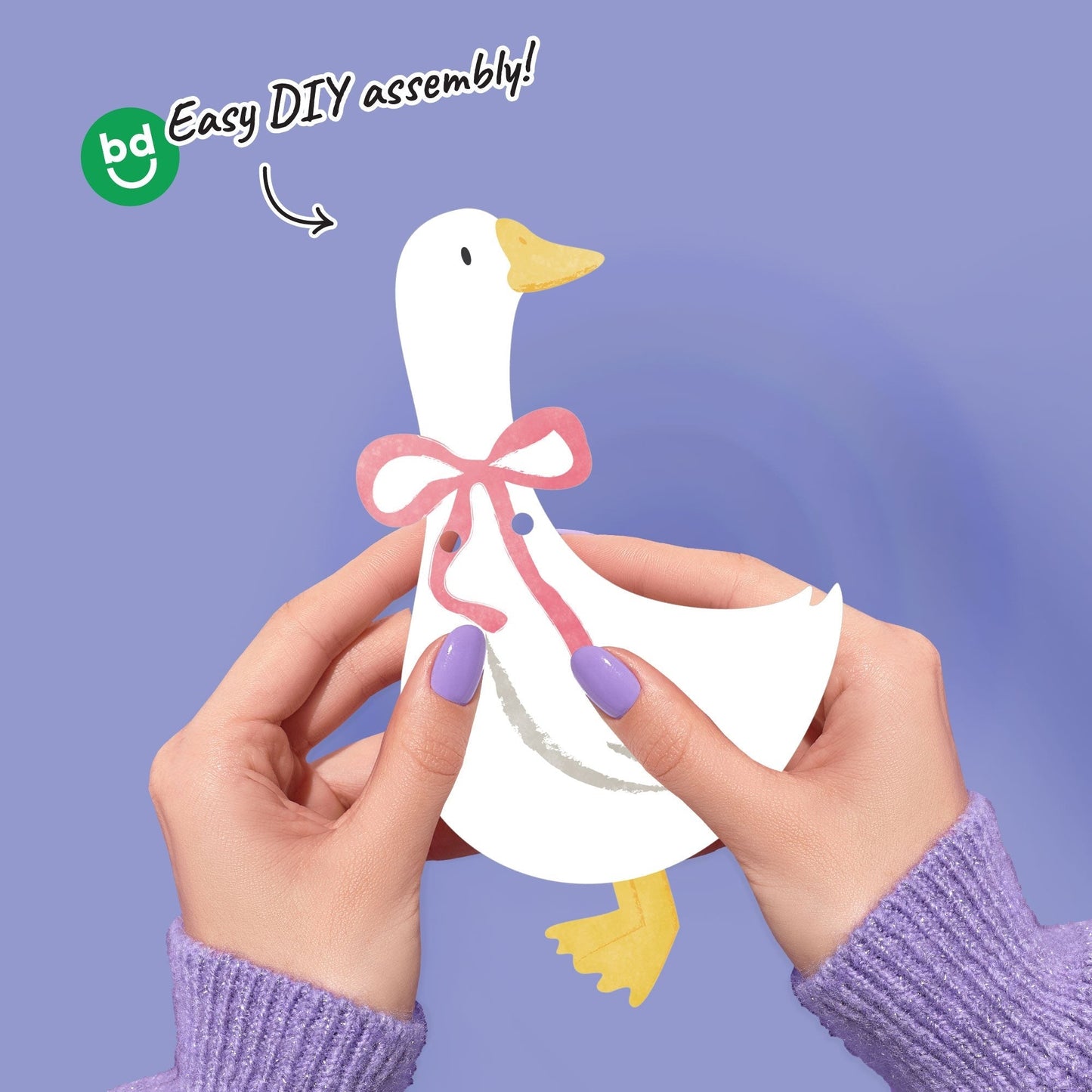 One Silly Goose Pink Garland Banner - 15 Pc