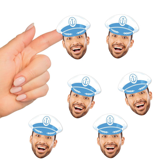 Custom Face Last Toast on the Coast Cut-Out Stickers - 24 Ct