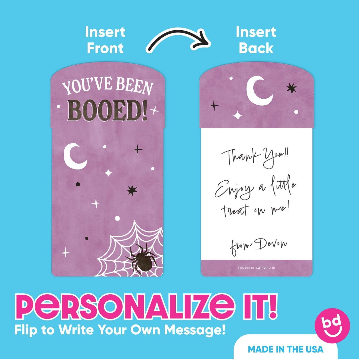 Ghostly You've Been Booed Nifty Gifty Card Holders - 8 Ct