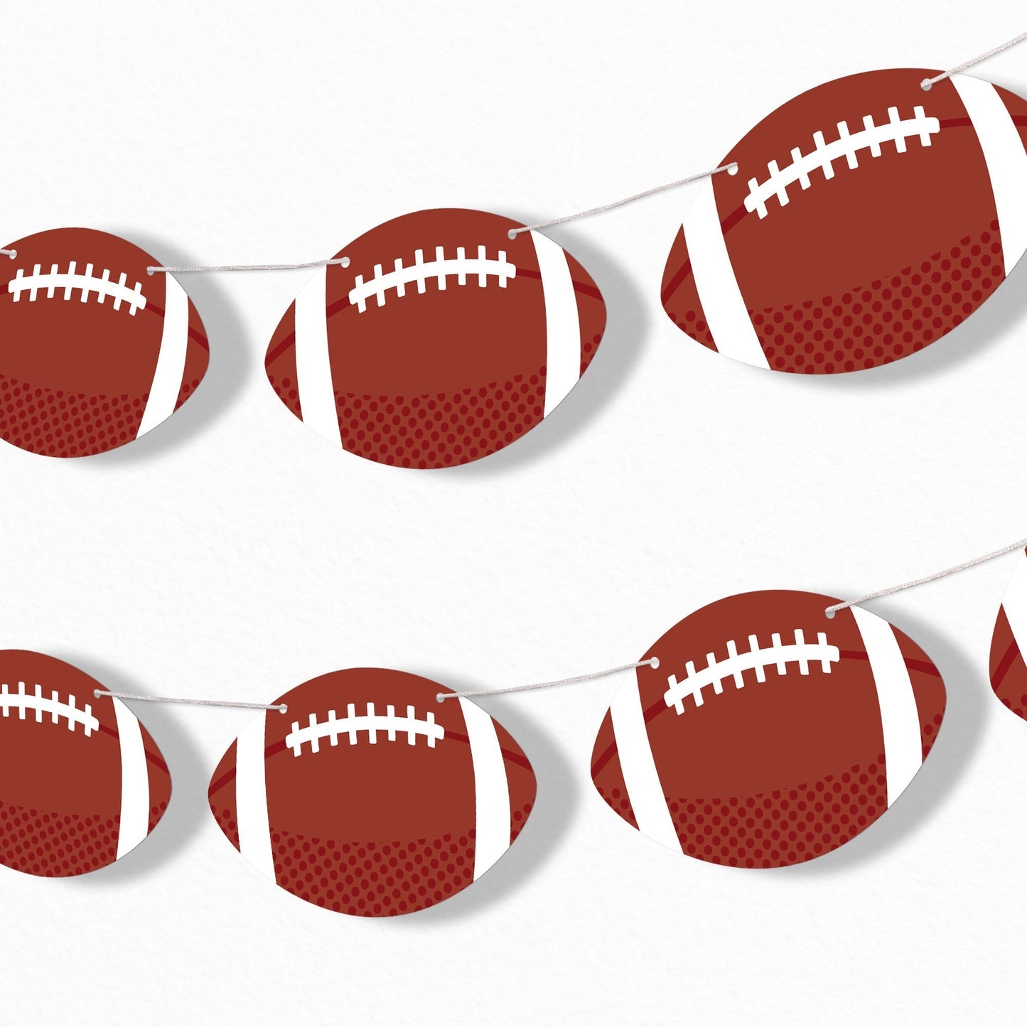 Football Garland Banner - 15 Pc