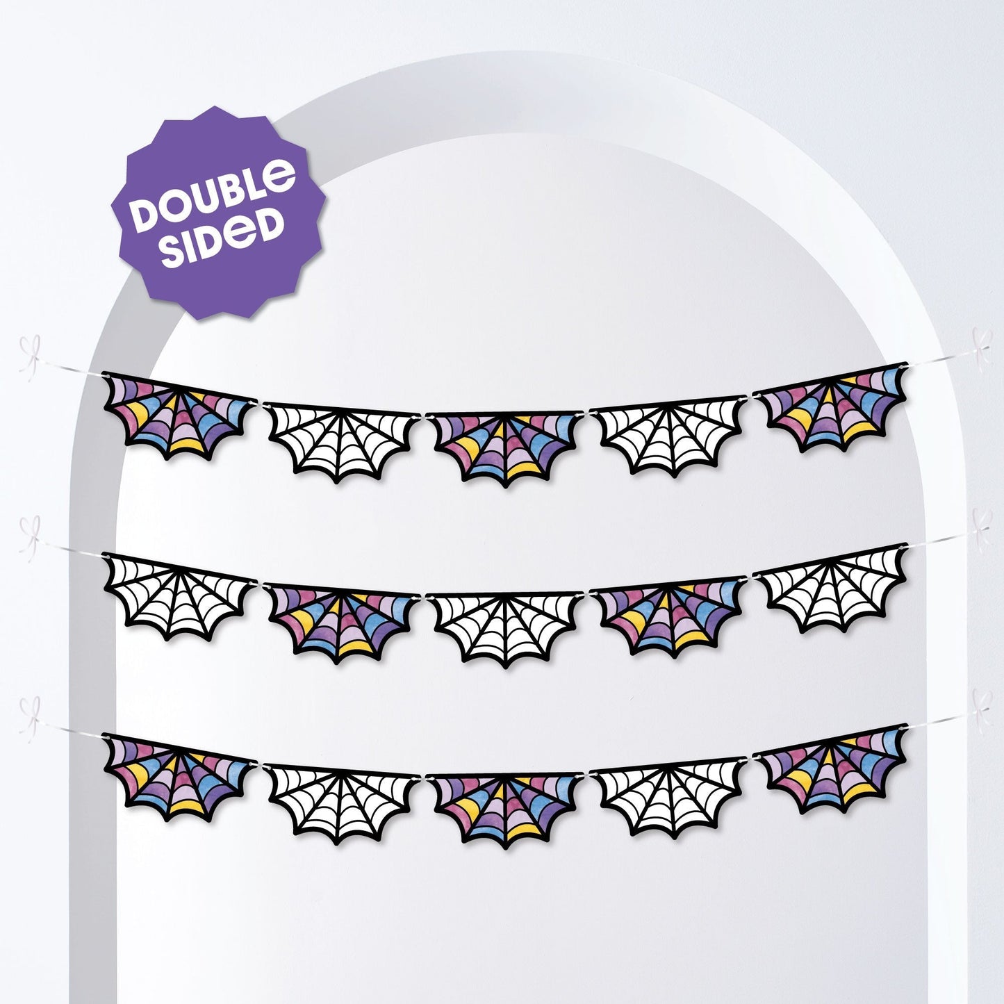 Goth Girl Garland Banner - 15 Pc