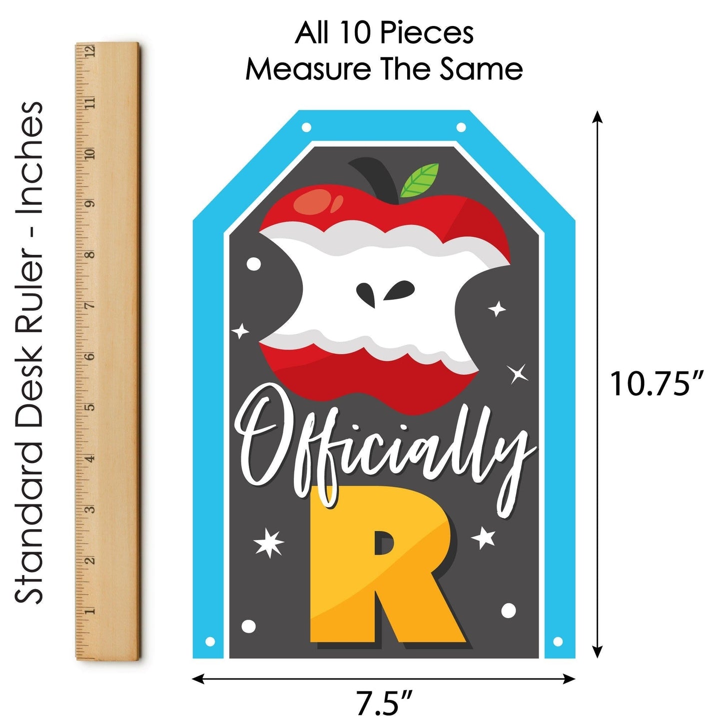 Teacher Retirement - Hanging Vertical Paper Door Banners - Happy Retirement Party Wall Decoration Kit - Indoor Door Decor