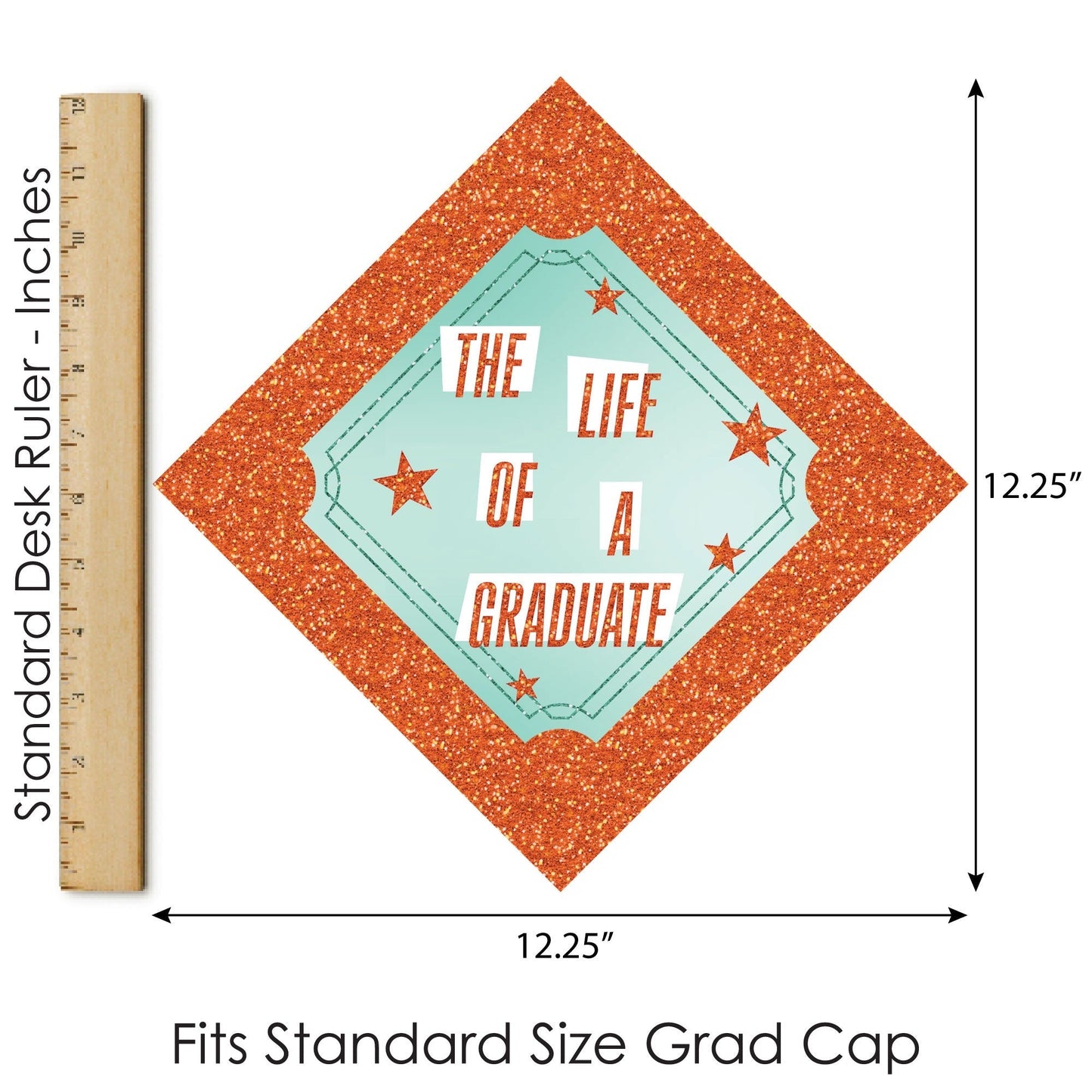 The Life of a Graduate Grad Cap Cover