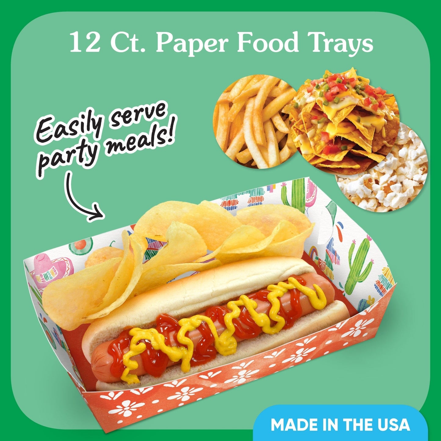Fiesta Paper Food Trays