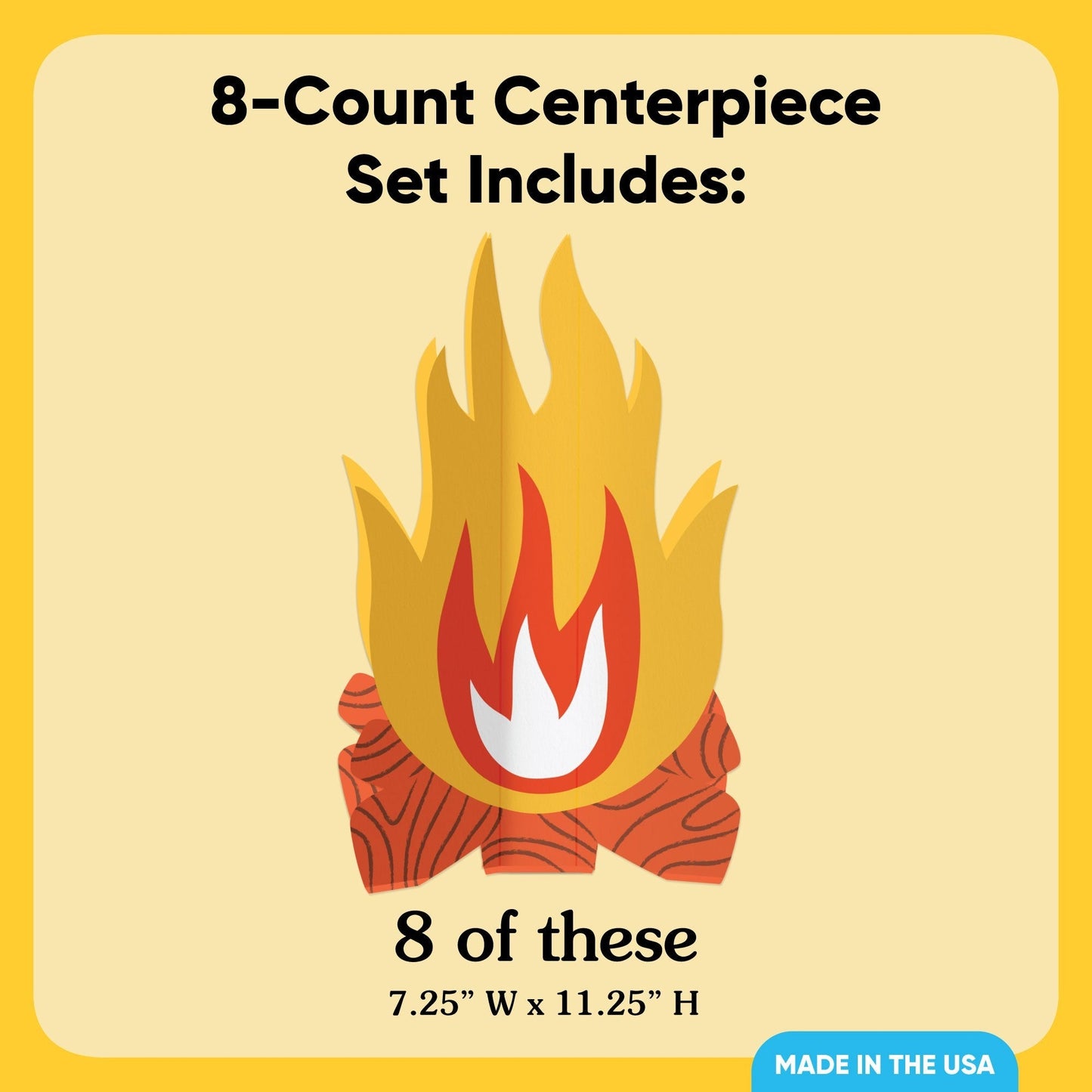 Camping 3D Centerpieces - 8 Ct