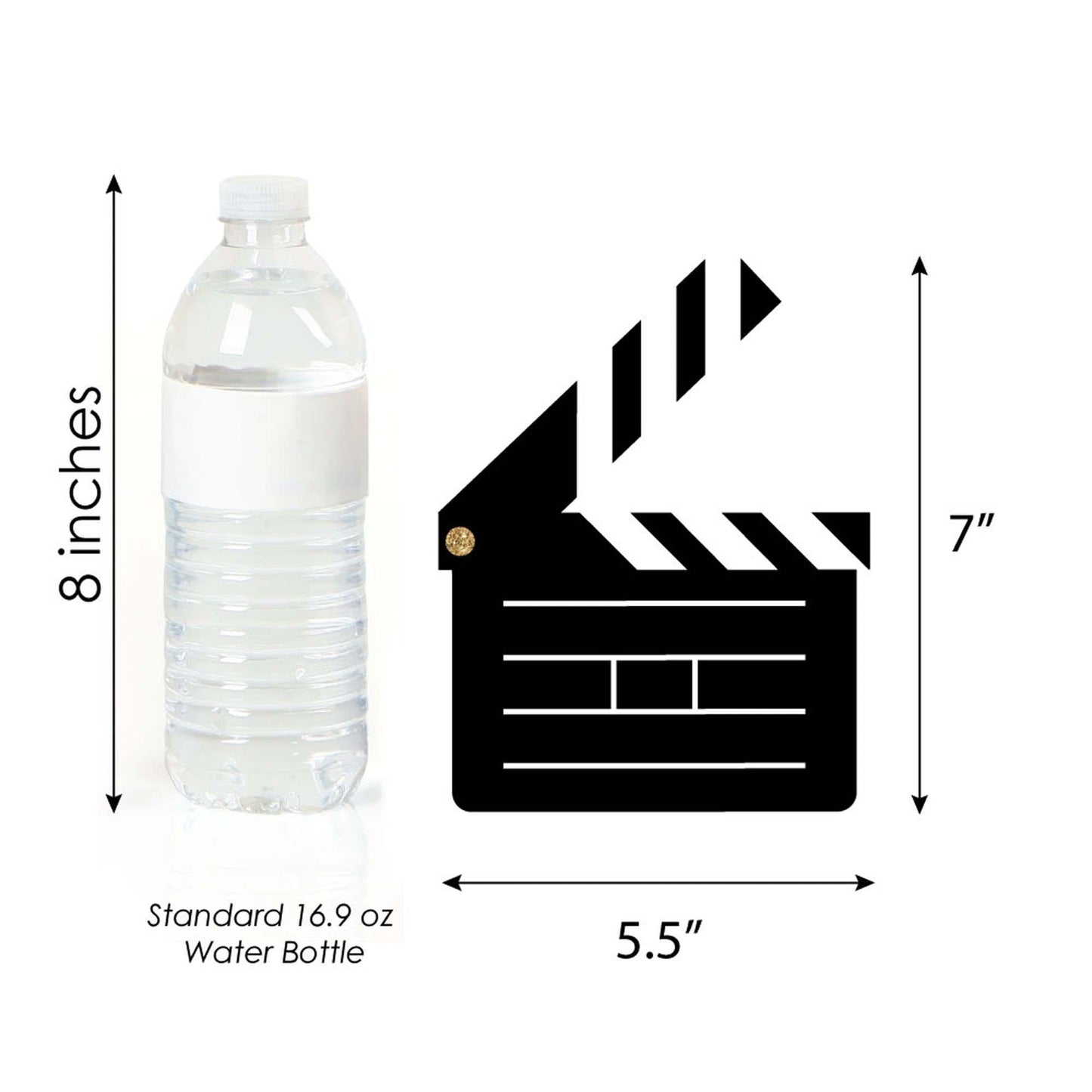 Red Carpet - Clapboard, Movie Tickets and Film Reel Decorations DIY Movie Night Party Essentials - Set of 20