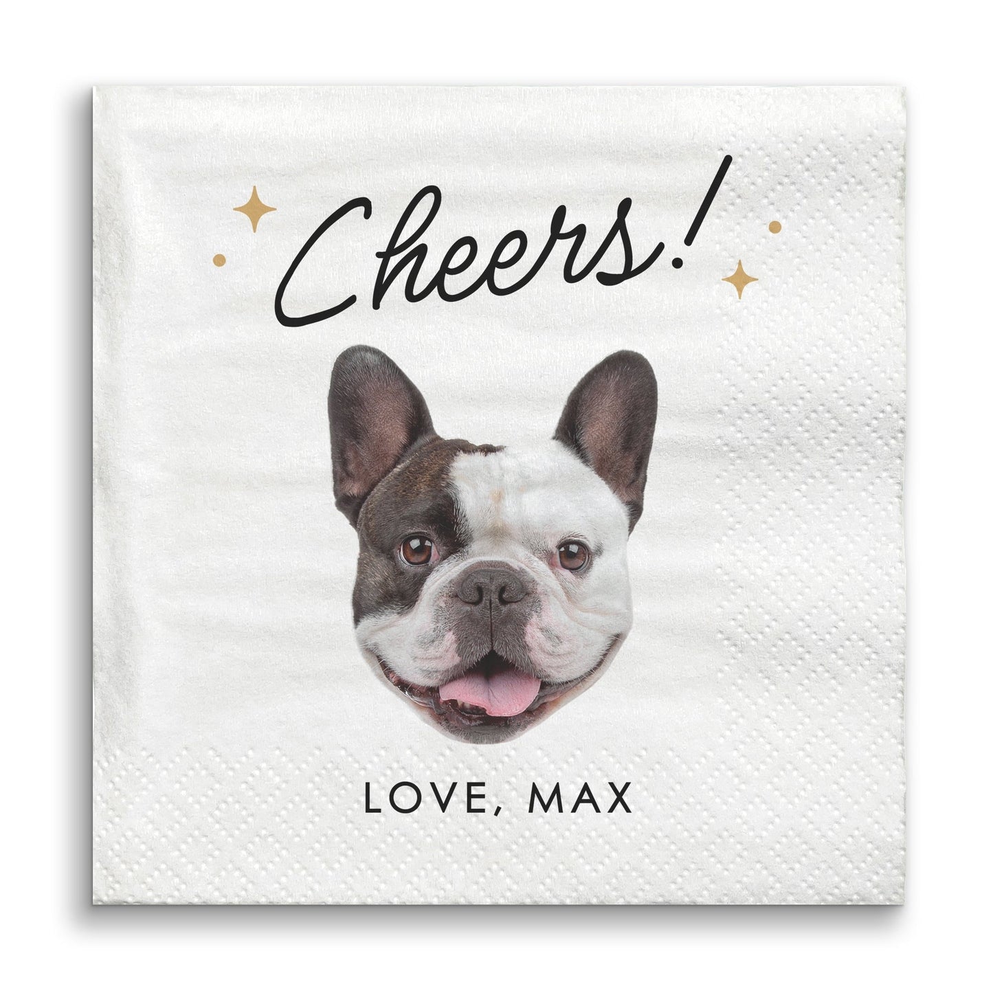 Custom Face Napkins - Cheers Pet Wedding