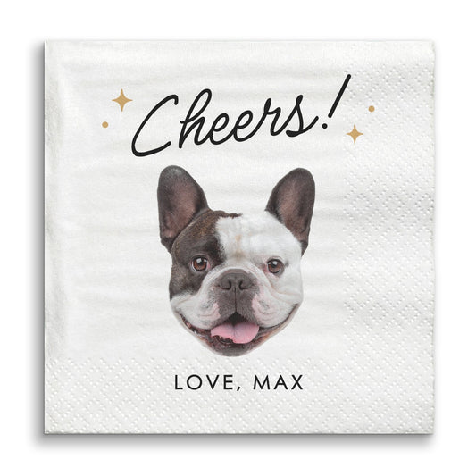 Custom Face Napkins - Cheers Pet Wedding