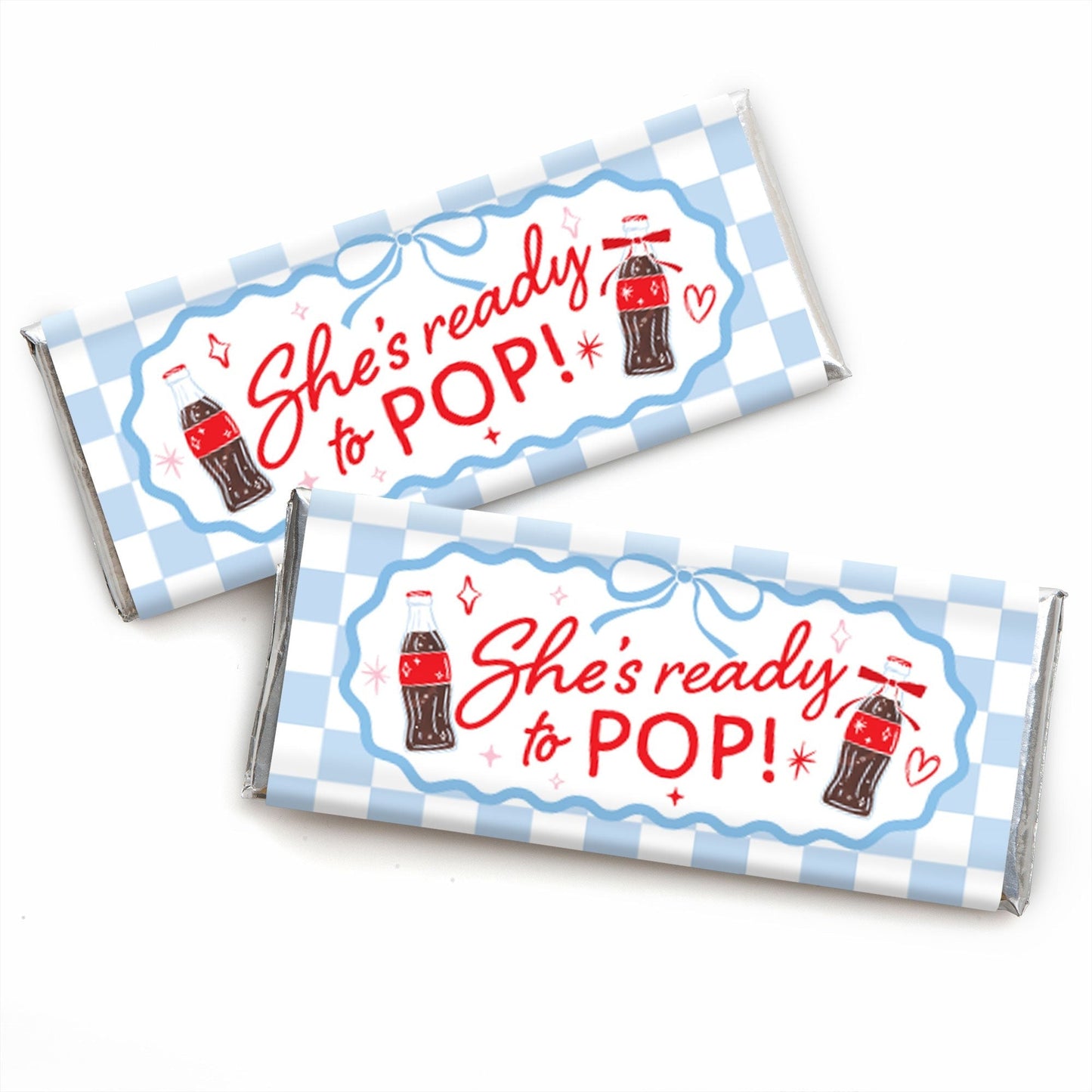 She's Ready to Pop Candy Bar Wrapper - 24 Ct