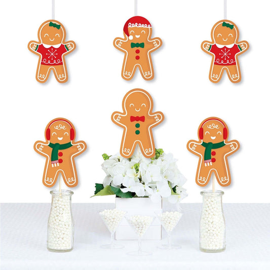 Gingerbread Christmas - Decorations DIY Gingerbread Man Holiday Party Essentials - Set of 20