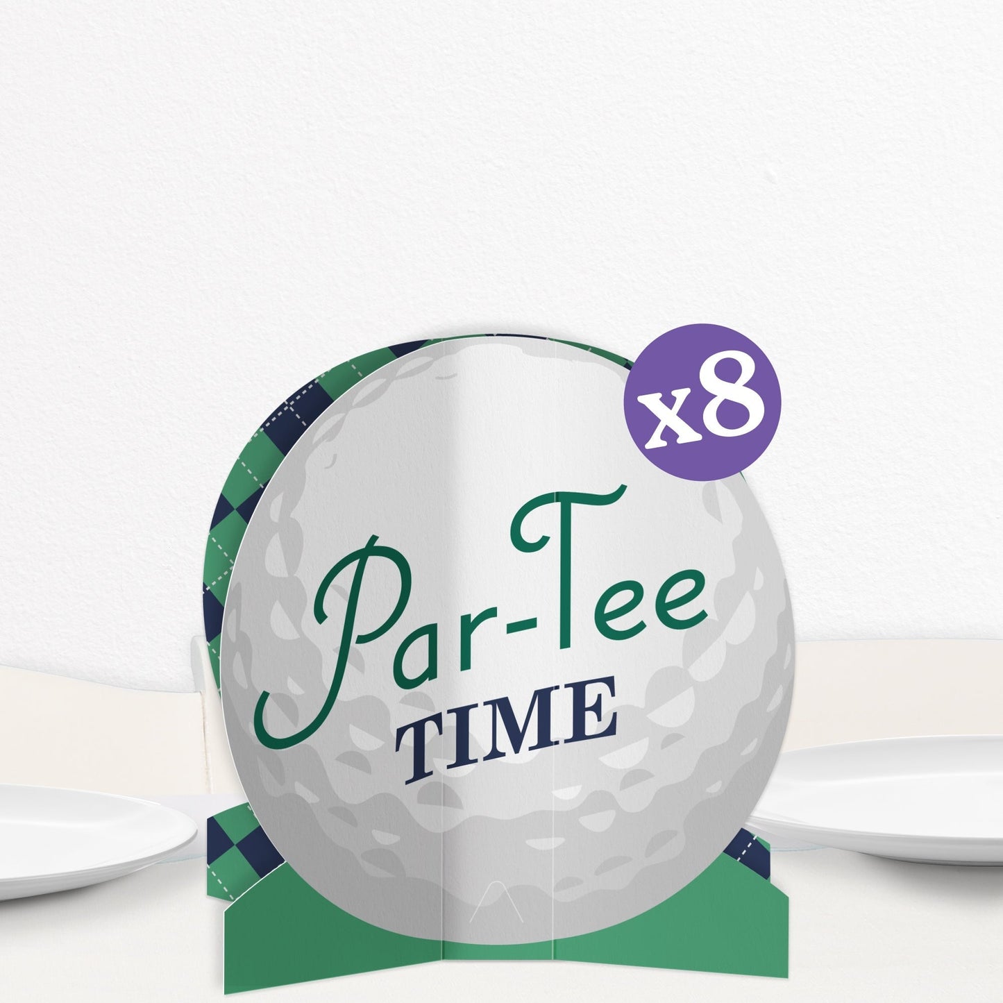 Golf 3D Centerpieces - 8 Ct