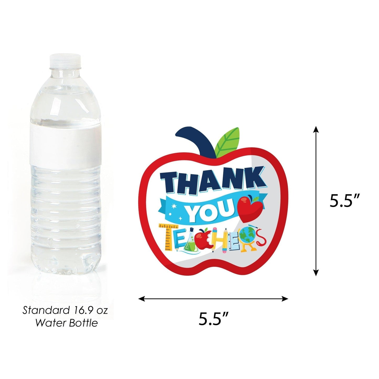Thank You Teachers - Apple and Pencil Decorations DIY Teacher Appreciation Essentials - Set of 20