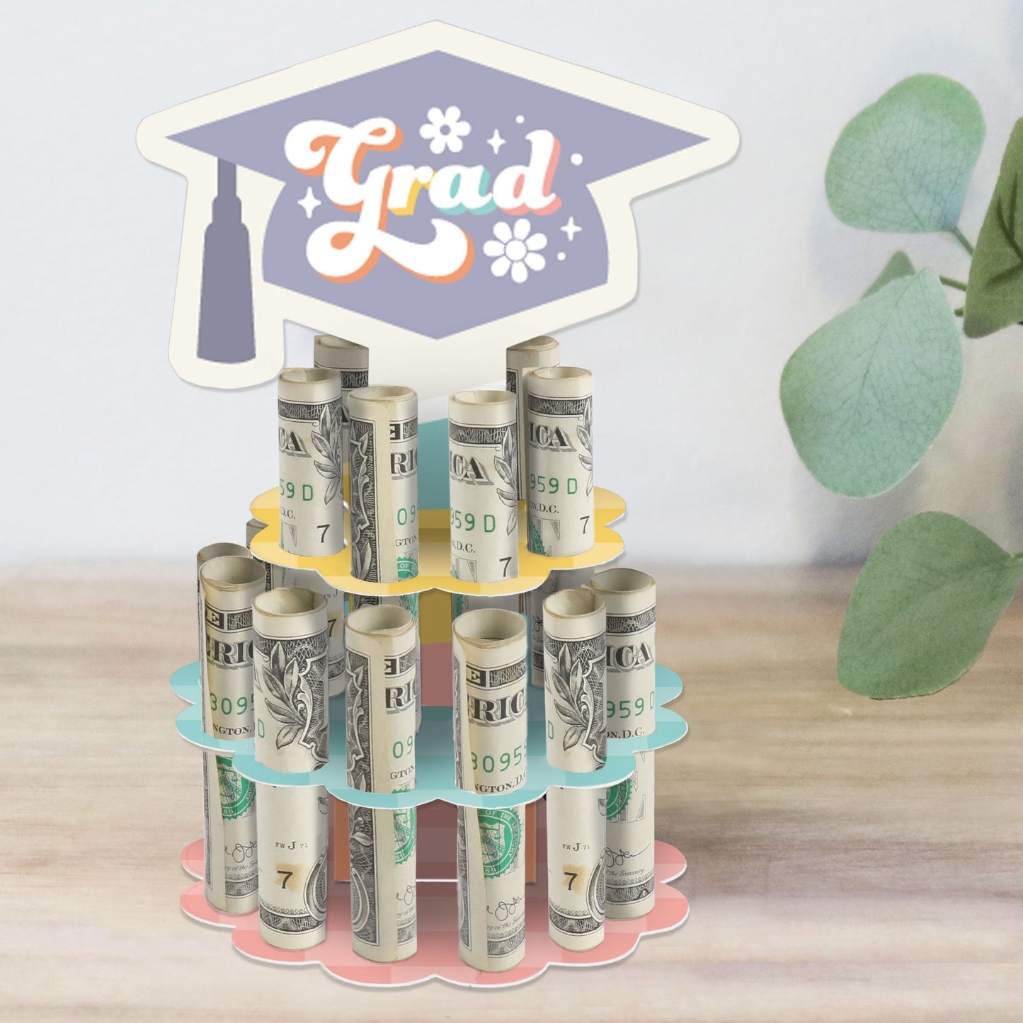 Groovy Grad Cash Cake - 1 Ct