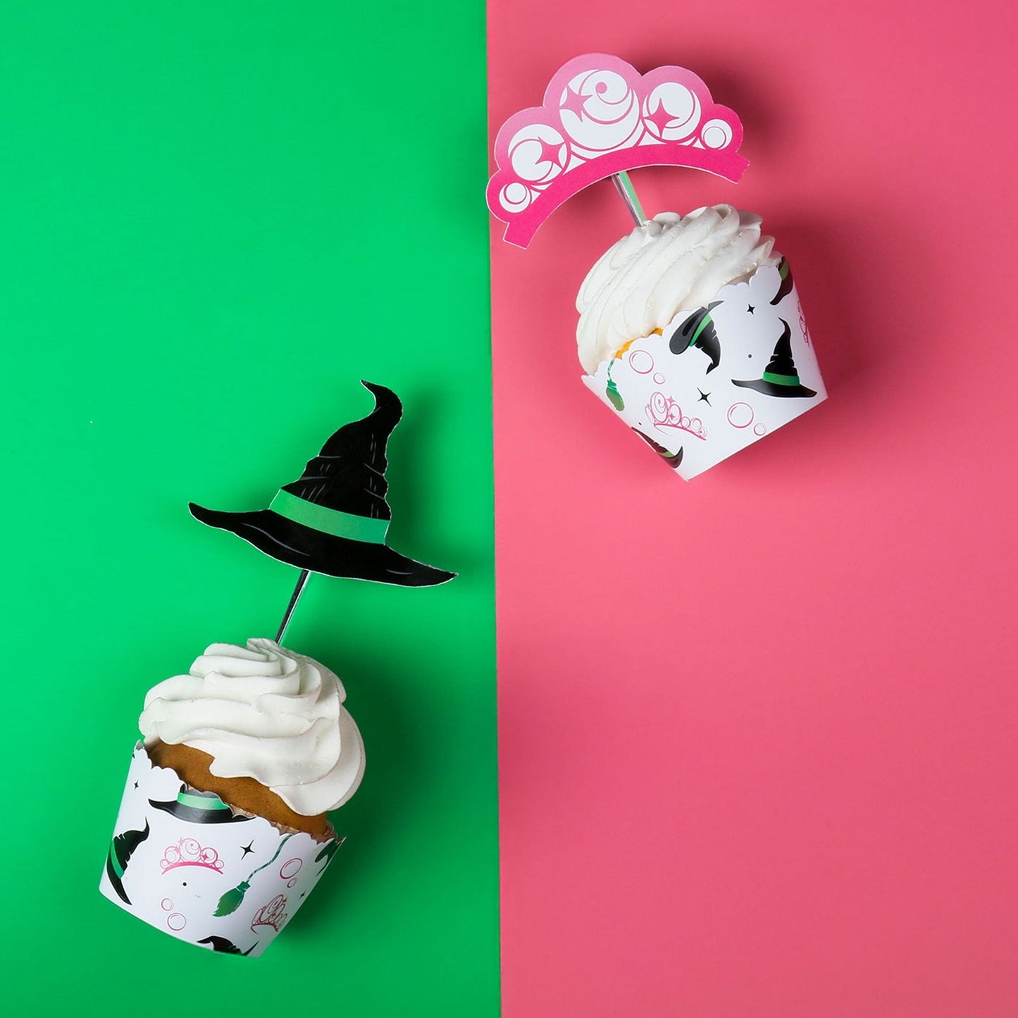 Witch Cupcake Wrappers and Treat Picks - 24 Ct