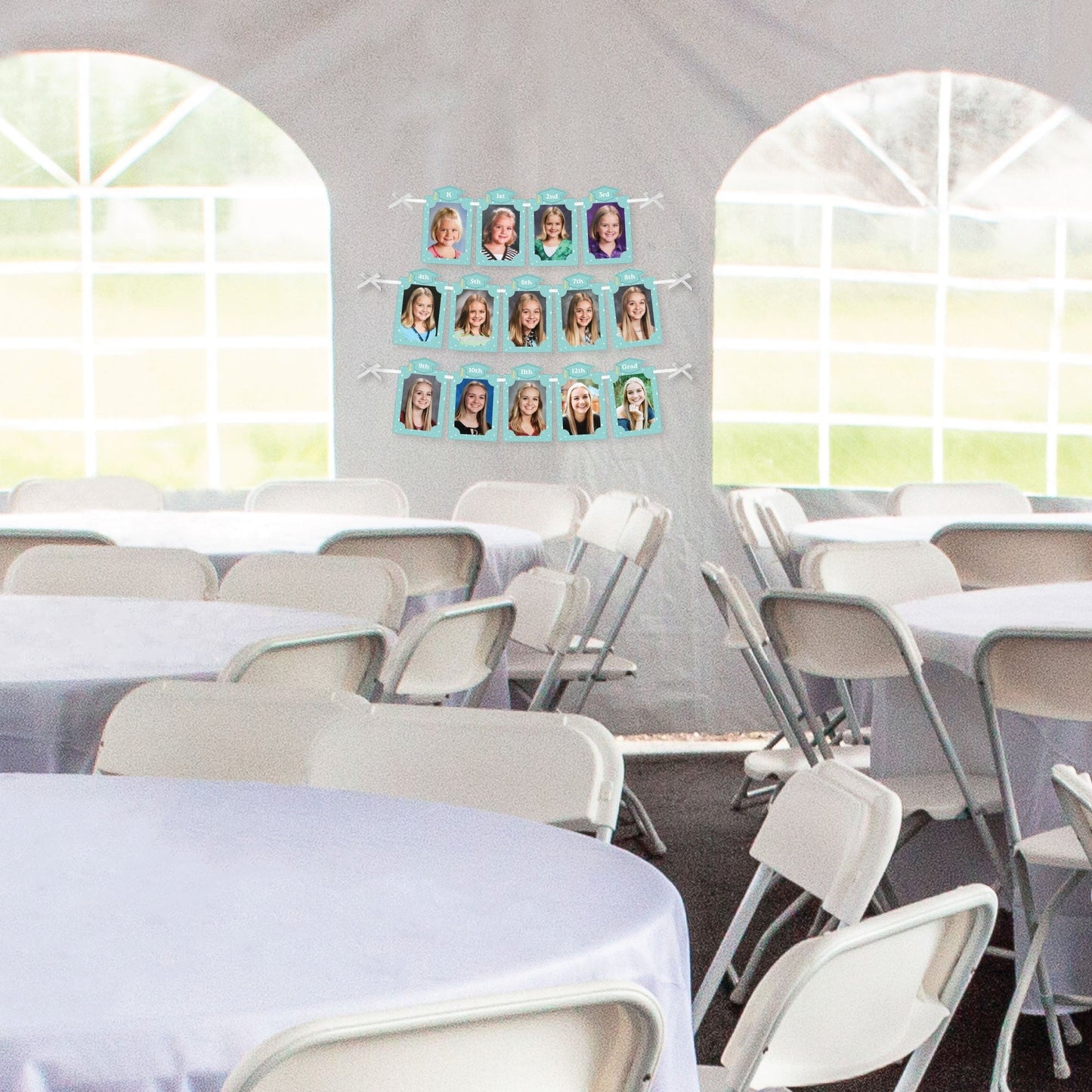 Pastel Grad K-12 School Picture Display - Photo Banner