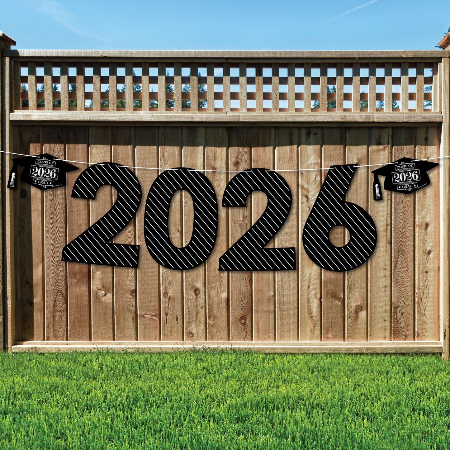 Graduation Cheers - Large Graduation Party Decorations - 2026 - Outdoor Letter Banner