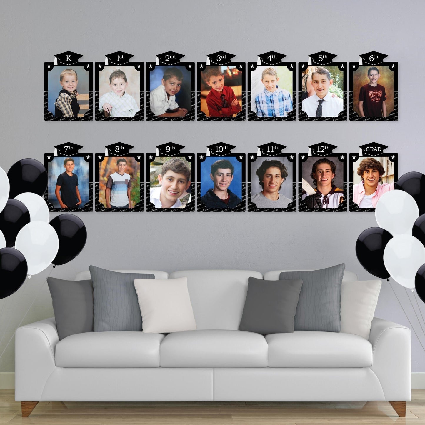 Graduation Cheers - 8 x 10 inches K-12 School Photo Holder - DIY Graduation Party Decor - Picturific Display