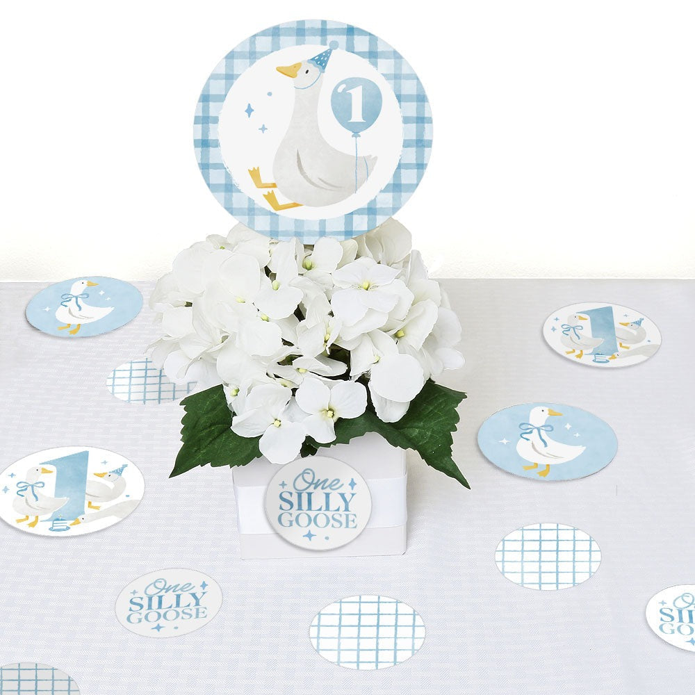One Silly Goose Blue Large Confetti - 27 Ct