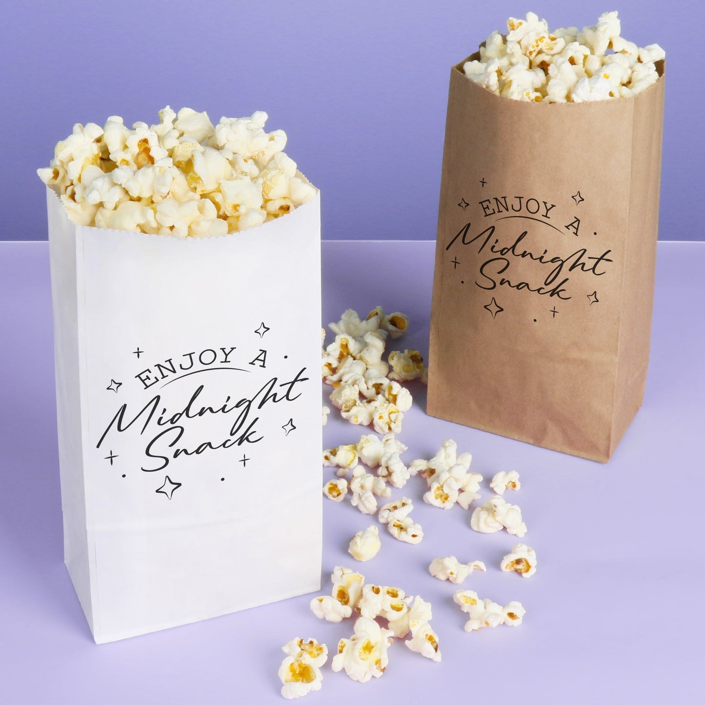 Popcorn Bags - Midnight Snack - 25 Ct