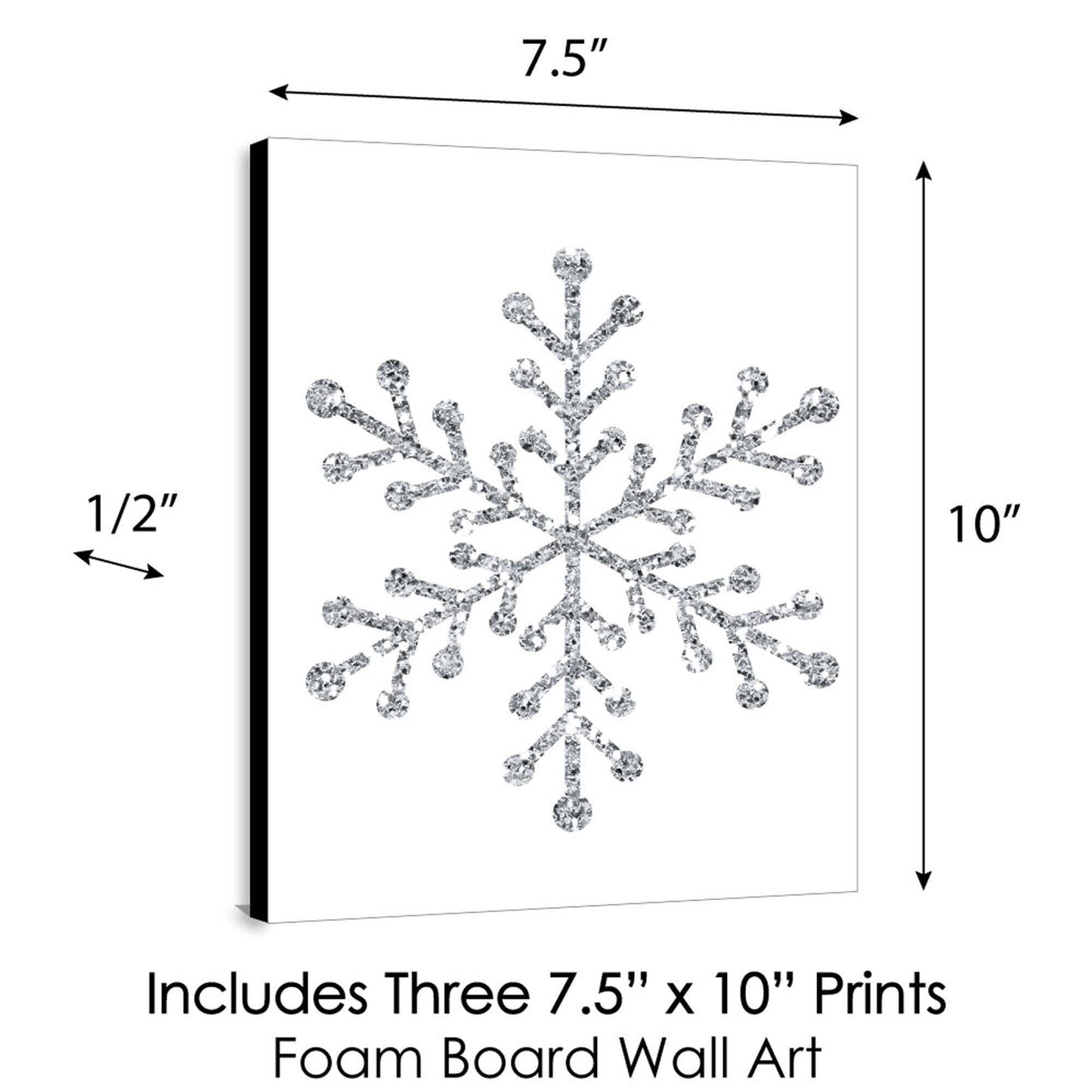 Pink Winter Wonderland - Christmas Wall Art and Holiday Decorations - 7.5 x 10 inches - Set of 3 Prints