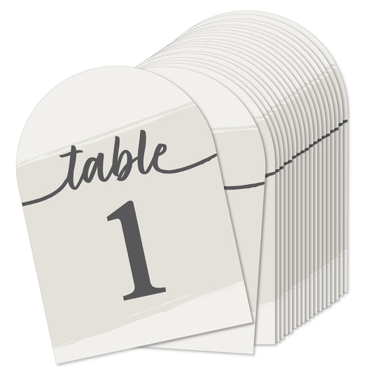Elegantly Simple Table Numbers - 20 Ct