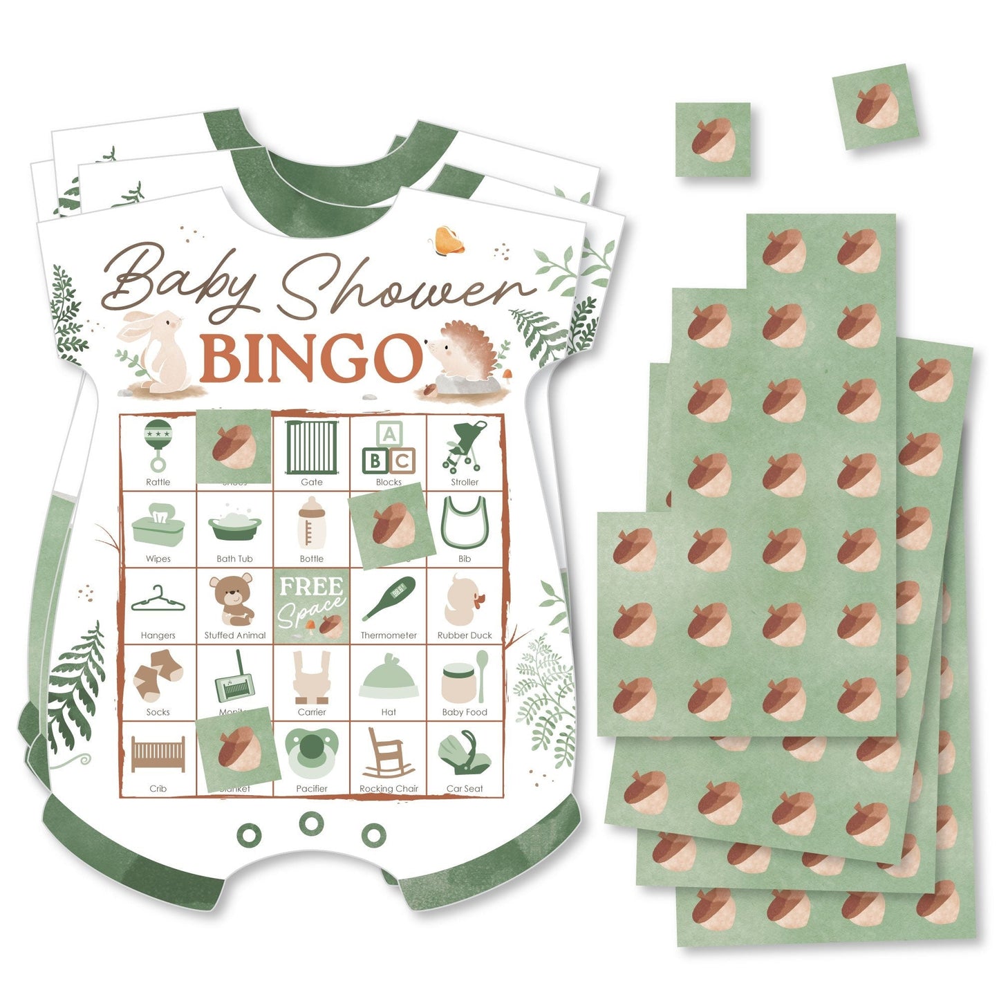 Woodland Animals Bingo Game - 18 Ct