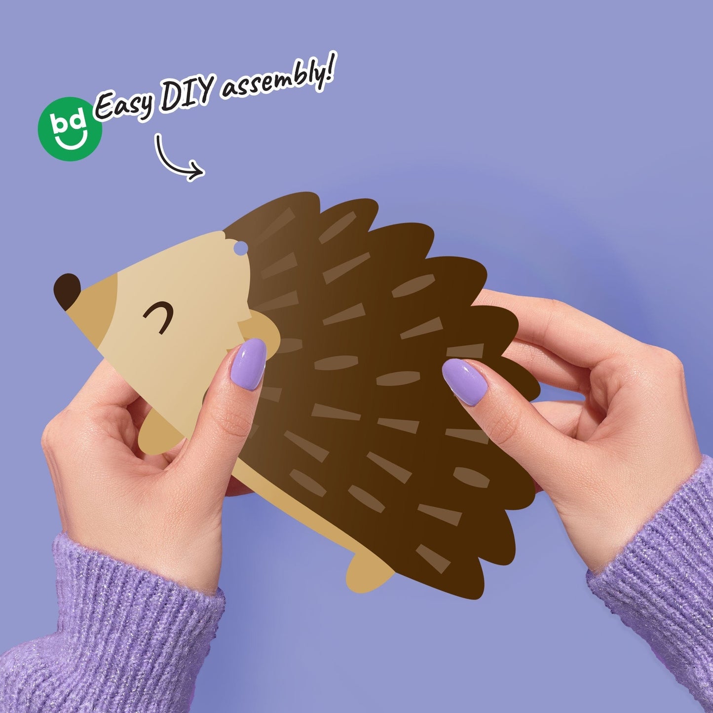 Forest Hedgehogs Garland Banner - 15 Pc