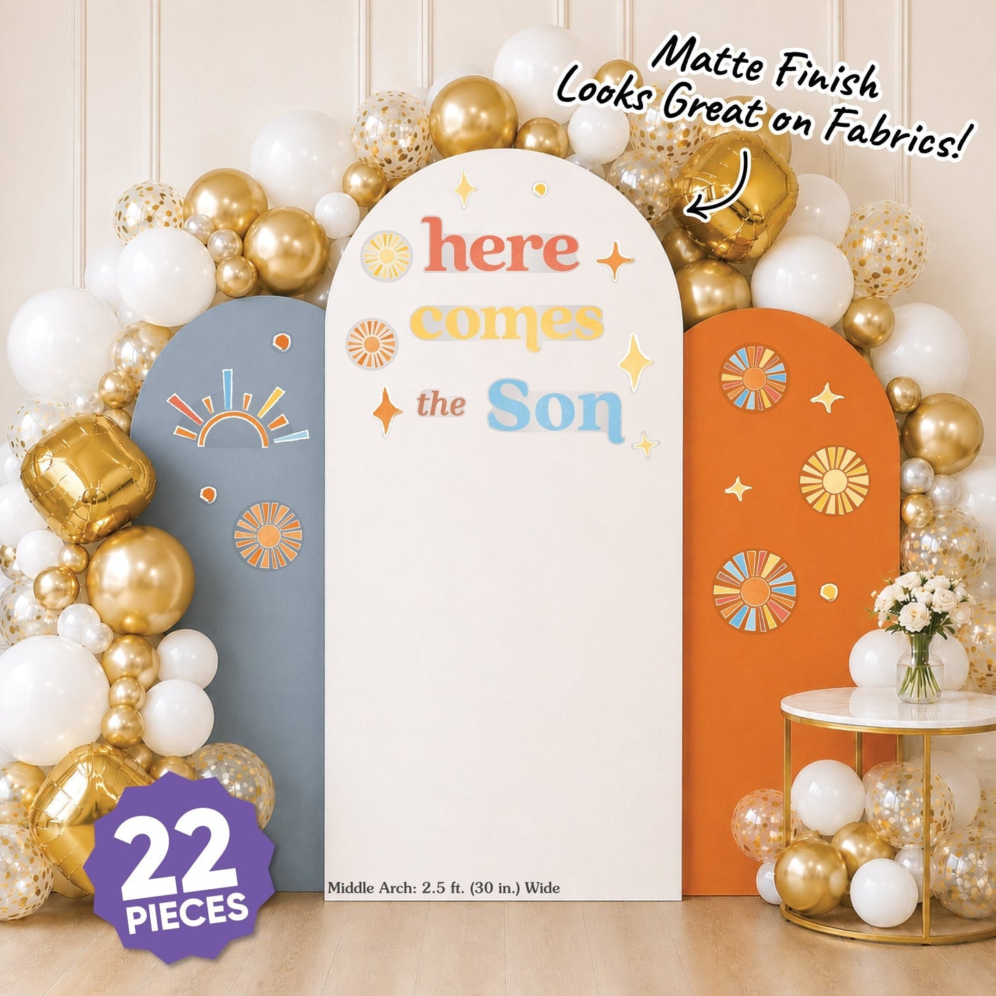 Here Comes The Son Backdrop Decals
