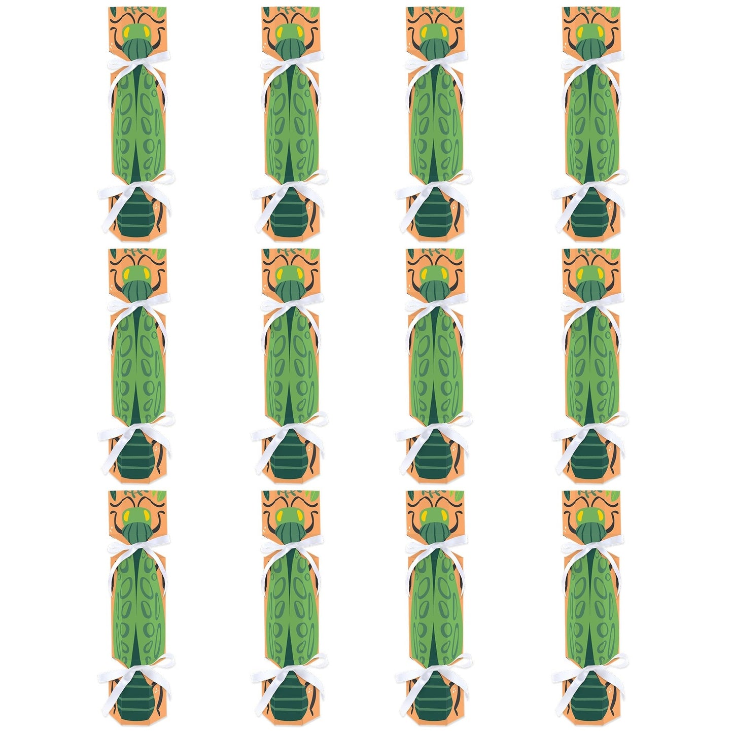 Buggin' Out - No Snap Bugs Birthday Party Table Favors - DIY Cracker Boxes - Set of 12