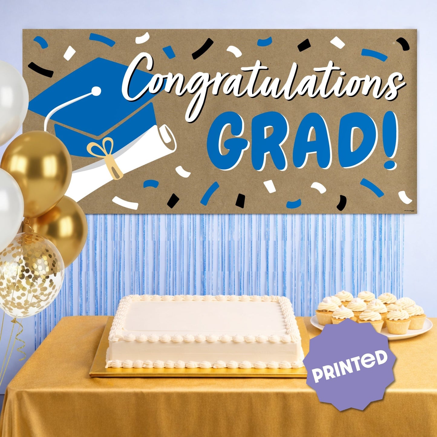 Blue Grad Kraft Banner