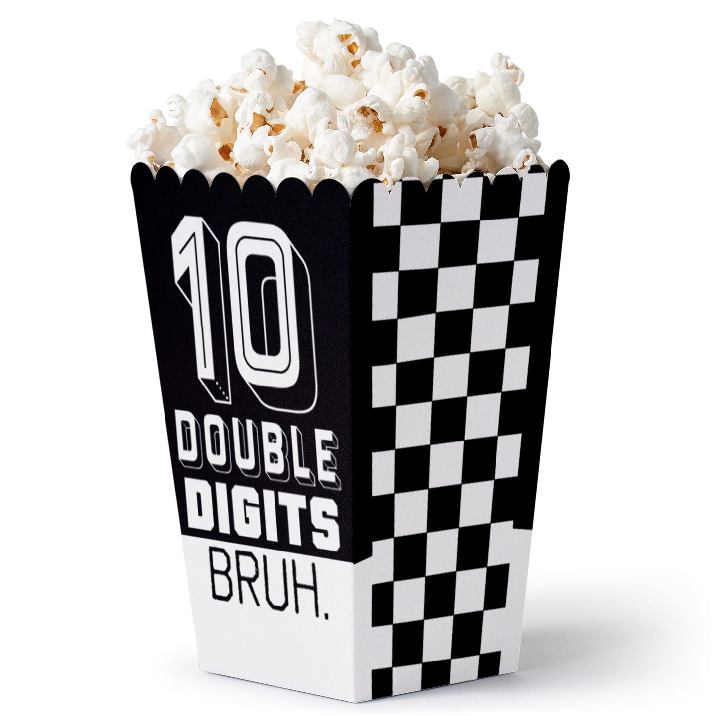 10th Birthday Bruh Popcorn Boxes - 12 Ct