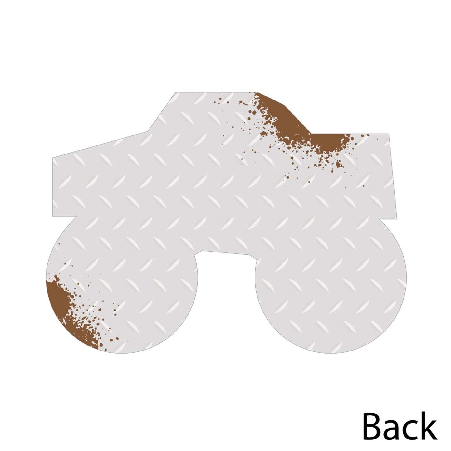 Smash and Crash - Monster Truck - Shaped Thank You Cards - Boy Birthday Party Thank You Note Cards with Envelopes - Set of 12