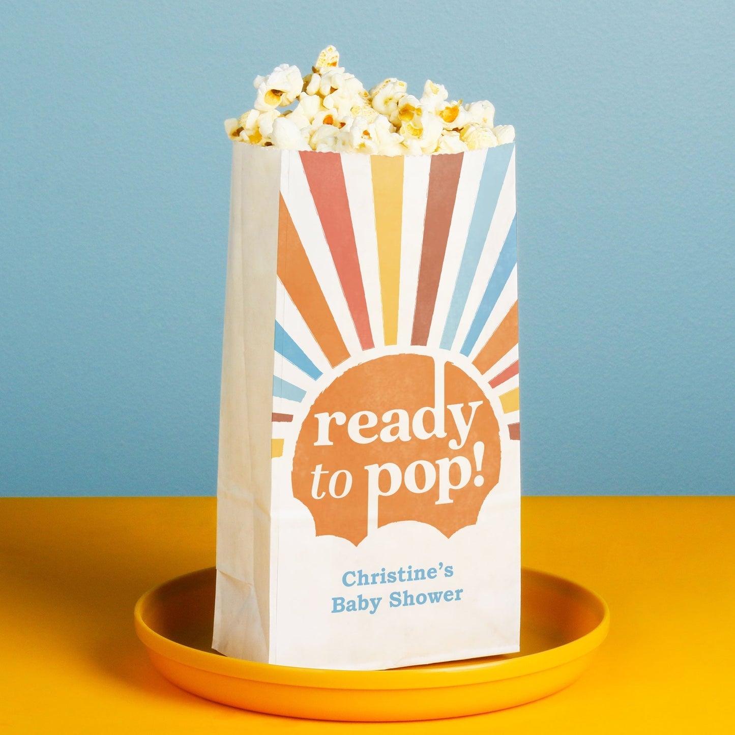Custom Text Popcorn Bags - Here Comes the Son