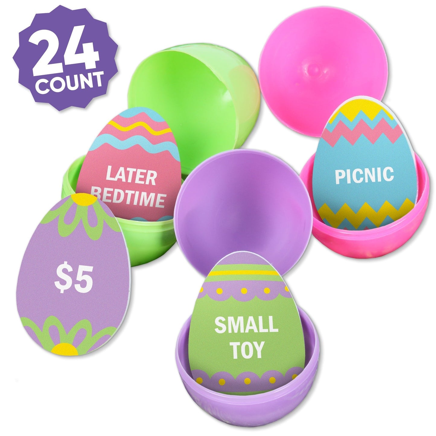 Hippity Hoppity Easter Egg Hunt Tokens - 24 Ct