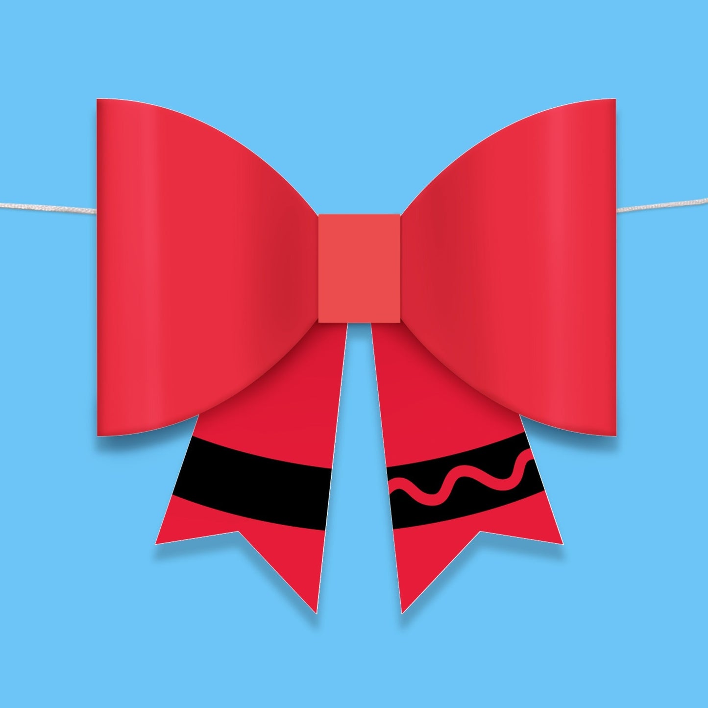 School Supplies - 3D Bow Banner